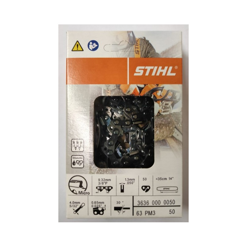 Chaine Stihl 3636-000-0050 coupe 35 50 maillons jauge 1.3 mm