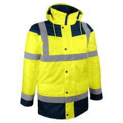 PARKA HV JAUNE ET BLEU T.XXXL