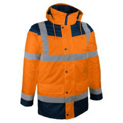 PARKA HV ORANGE & BLEU T.XXXL