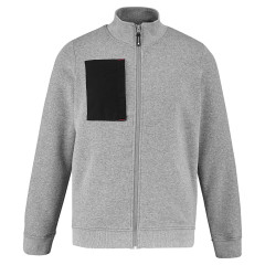 SWEAT ZIPPE STEEL GRIS...