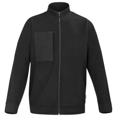 SWEAT ZIPPE STEEL NOIR S...